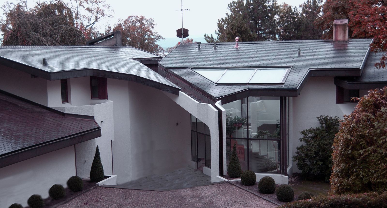Entrée sur jardin intérieur